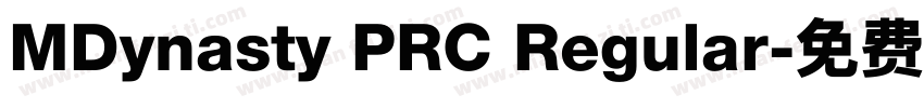 MDynasty PRC Regular字体转换